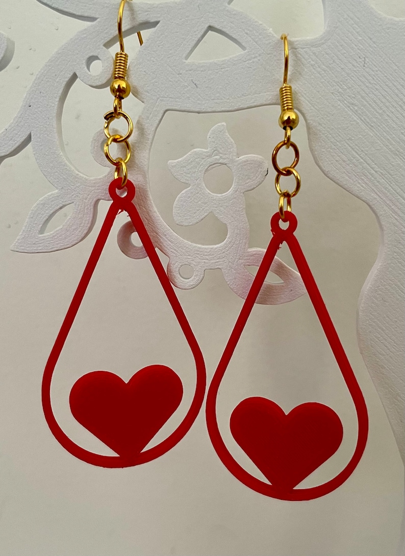 Earrings STL file for 3D printer image 1
