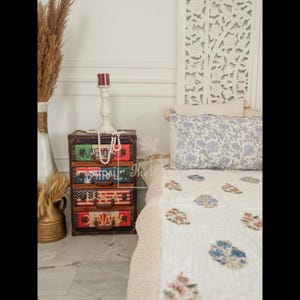 Handmade Cotton Hand Block Quilt | Jaipur Razai | Queen/King Size Bedspread | Kantha Patchwork Bed Cover | Traditional Indian Quilt