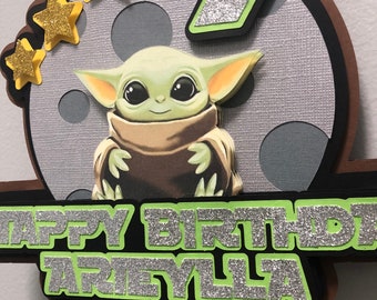 Yoda Birthday Cake Etsy
