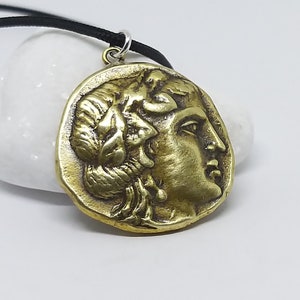 Artemis Ancient Greek Coin Pendant Necklace, Ancient Articafts Coins, Rare Coin Reproduction, bijoux grecs anciens, Griechischer Schmuck image 3