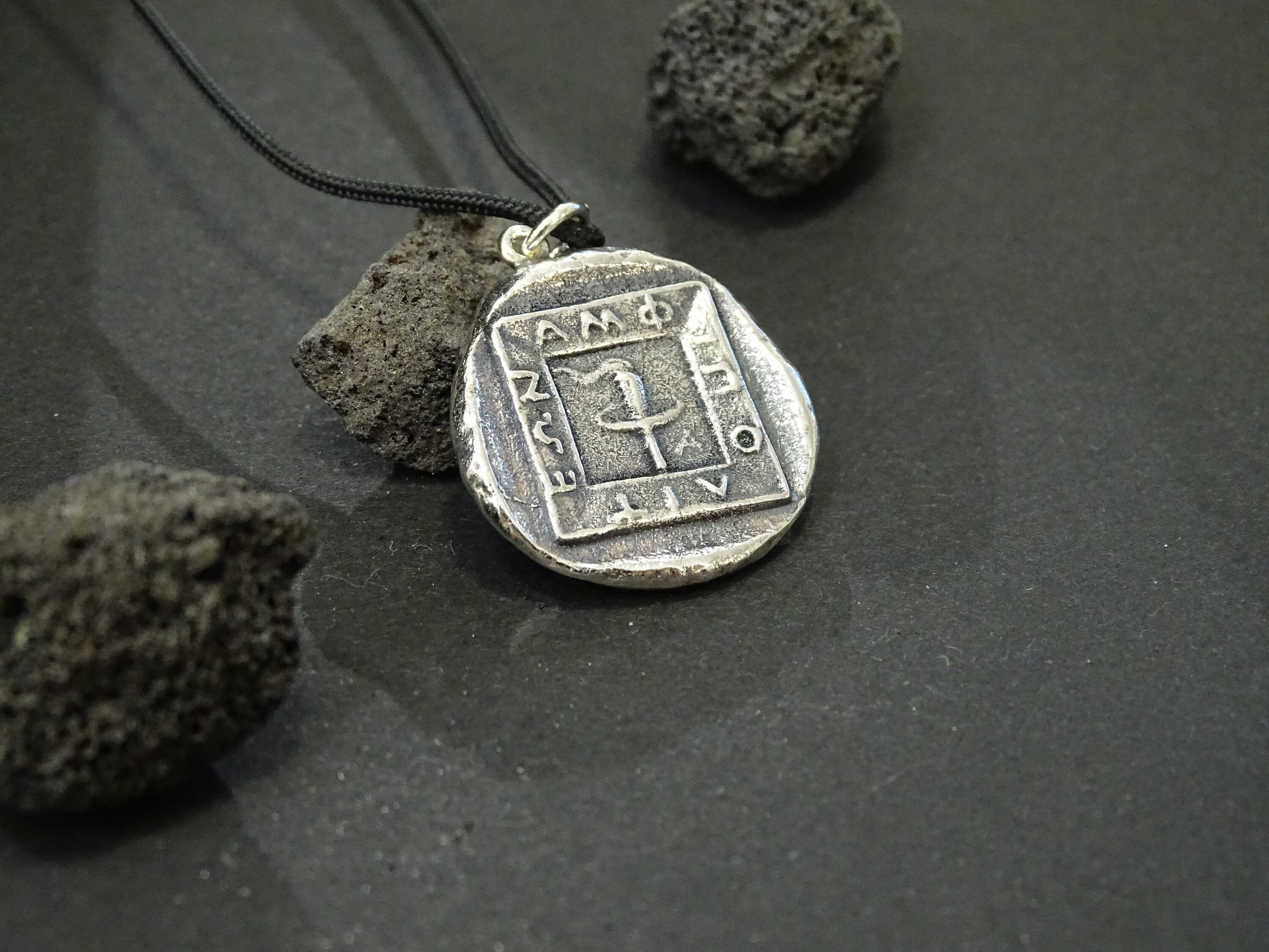 Ancient Greek Apollo Sterling Silver Coin Pendant, Sun God Necklace ...