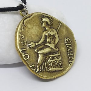 Artemis Ancient Greek Coin Pendant Necklace, Ancient Articafts Coins, Rare Coin Reproduction, bijoux grecs anciens, Griechischer Schmuck image 2