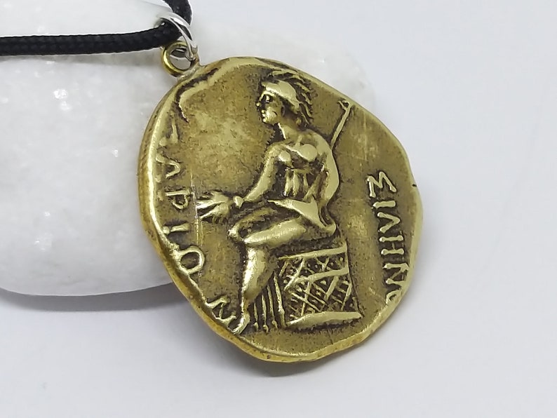 Artemis Ancient Greek Coin Pendant Necklace, Ancient Articafts Coins, Rare Coin Reproduction, bijoux grecs anciens, Griechischer Schmuck image 2