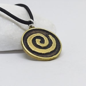 Circle of life Pendant, Spiral Pendant Charm, Swirl Ethnic Tribal Charms, Antique Bronze finish, ギリシャのジュエリー, Joyería griega espiral