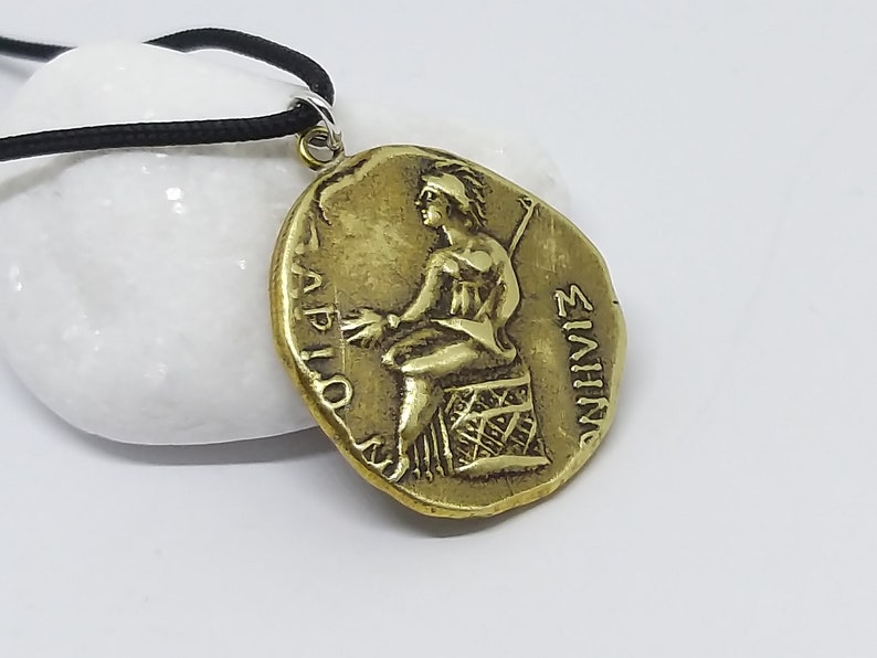 Artemis Ancient Greek Coin Pendant Necklace, Ancient Articafts Coins, Rare Coin Reproduction, bijoux grecs anciens, Griechischer Schmuck image 6