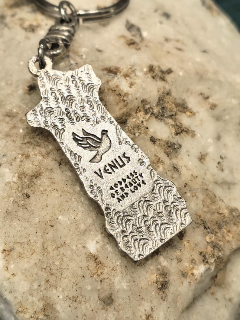 Aphrodite Venus Keychain, Greek Goddess of Love and Beauty, Double ...