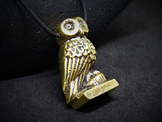 Goddess Athena and Wise owl pendant - our best ancient Greek coin pendant