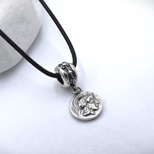 Super Tiny Ancient Greek Drachma with Goddess Athena & Owl, Ancient coins, Athena Owl statue ancient greek coin,Long Distance Boyfriend Gift