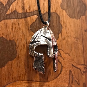 Sterling Silver Spartan Ancient Greek Helmet Pendant Necklace, Leonidas Helmet, Museum Replica, Metal Art Sculpture, Greek art Helmet
