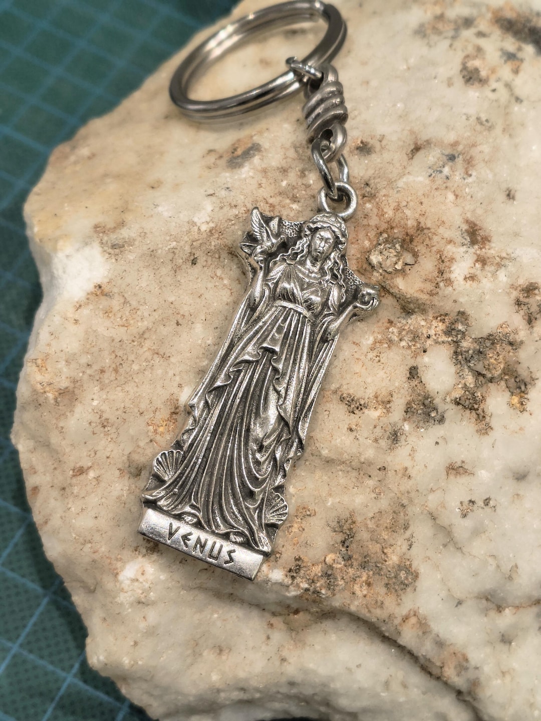 Aphrodite Venus Keychain, Greek Goddess of Love and Beauty, Double ...