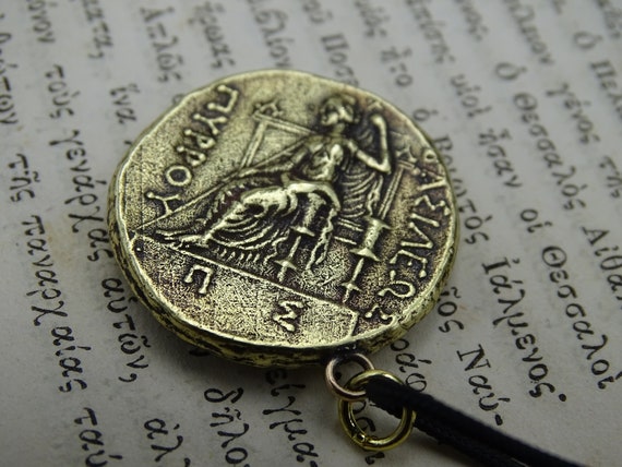 【*】様 DO NOT DO 100 COIN pendant Zeus Coin Necklace, Greek God Pendant, Ancient Greek Jewelry