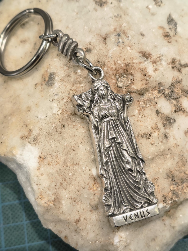 Aphrodite Venus Keychain, Greek Goddess of Love and Beauty, Double ...