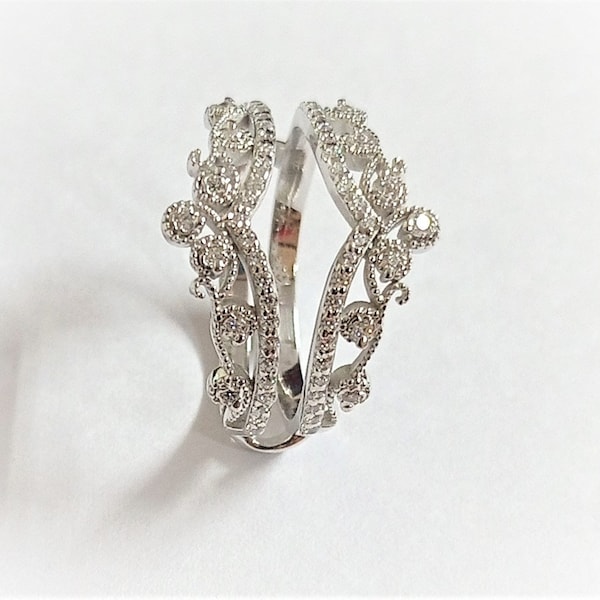 Lab Created Diamond Ring Enhancer Guard Etsy