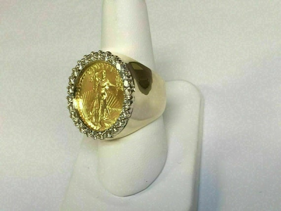 Lady liberty hotsell coin ring
