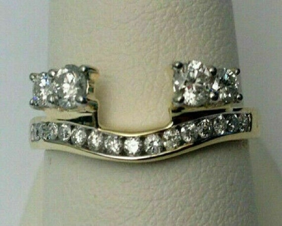 Enhancer Guard, Ct Round Cut Diamond 14k Yellow Gold Over