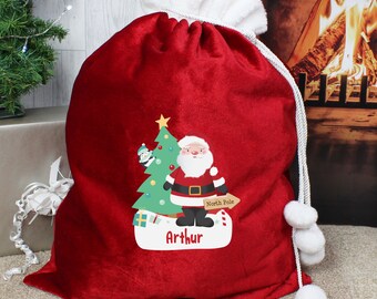 large red santa ensacark