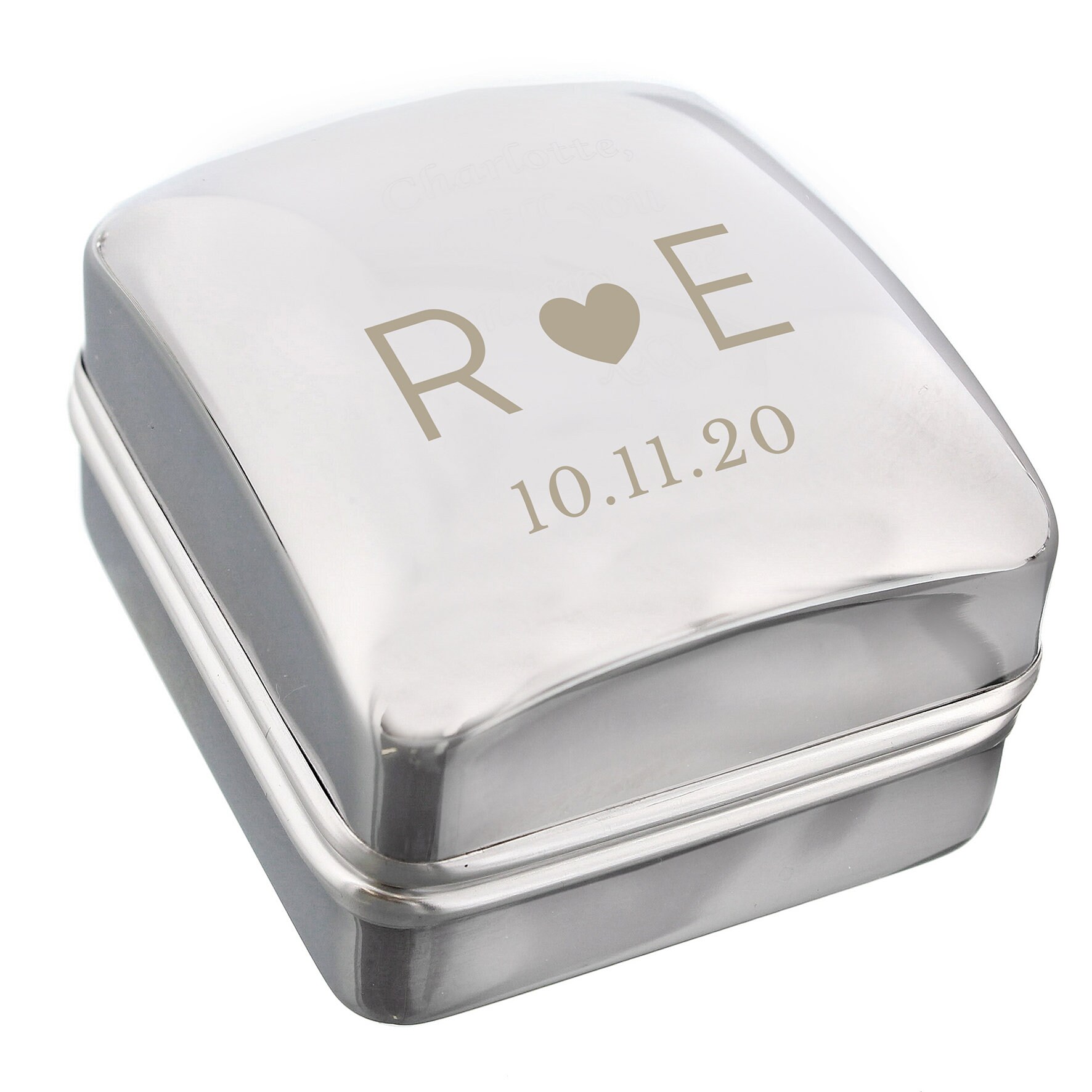 Personalised Initials Ring Box Etsy