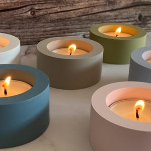 Tealight holder colorful - handmade in different colors - tealight holder small - small souvenir for Christmas - tealight gift