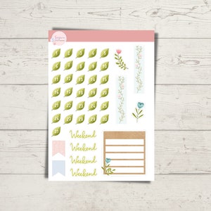 Foglio adesivo - Planner Spring Vibes 01_ Adesivi Planner, Adesivi Bullet Journal, Adesivi Scrapbook