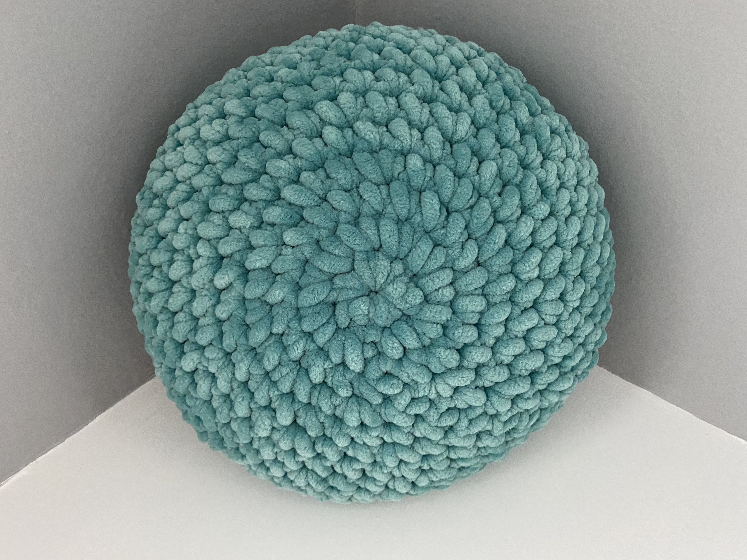 Blue Green Round Pillow Turquoise Round Pillow Round Pillow Etsy UK