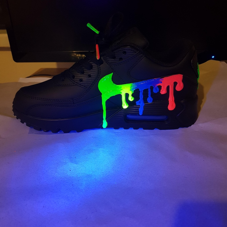 Custom Nike Air Max 90 Sneakers | Hand-Painted Drip Design | Personalized Streetwear Shoes | Retro Gift Style 1