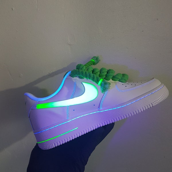 Color Changing Air Force 1 UV Sneakers / Custom-made Athletic Shoes / Gift for Him
