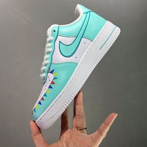 racer pink air force 1 on feet