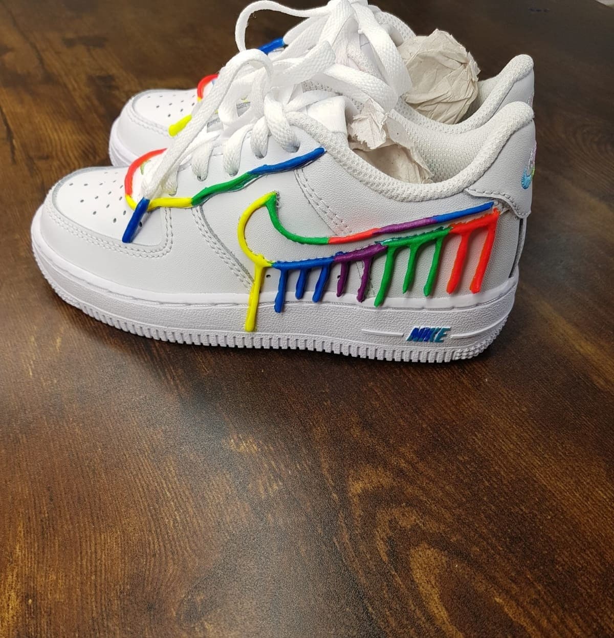 Neon drip nike air shop force 1