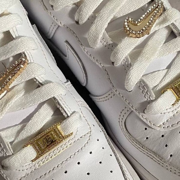 gold air force one lace lock