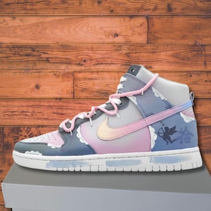 Custom Neon Drip Air Jordan 1 Mid: Hand-Painted UV Glow Sneakers