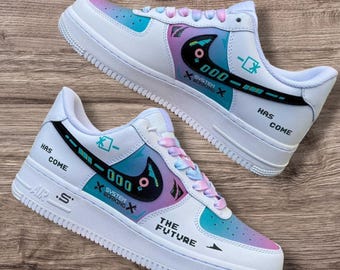 Custom sneakers,Print Stream csgo Nike Air Force One Style, handmade with wash-resistant protection, unique and stylish — perfect as a gift.