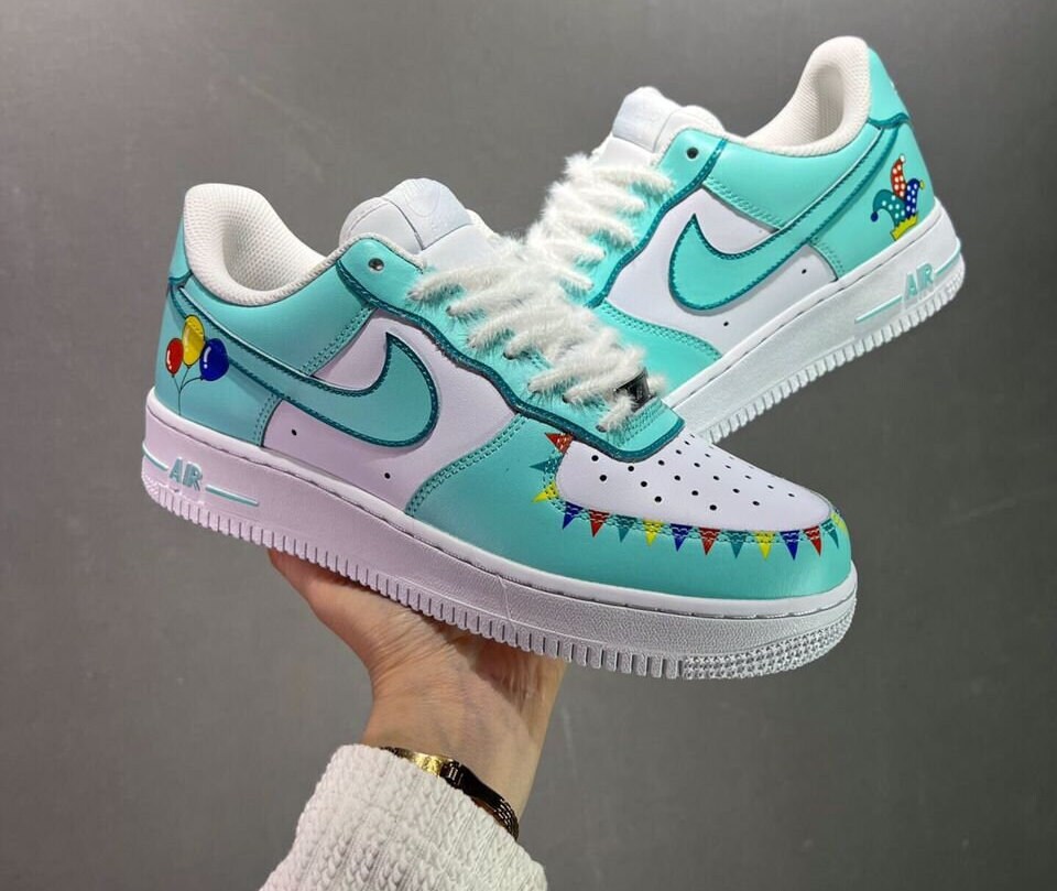 custom pink af1