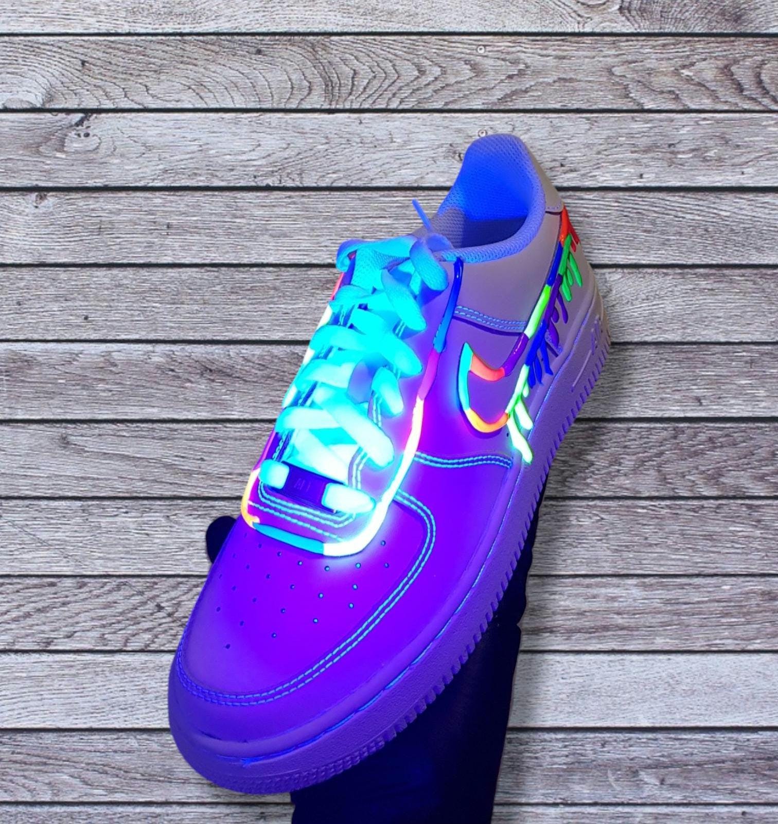 Custom Nike Air Force 1 Low | Drippy AF1 One Glow Neon | Women's Shoes |  Youths Men's Sneakers Birthday Gift - Etsy UK