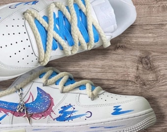 Custom sneakers, design Air Force One, handmade with wash-resistant protection, unique and stylish — perfect as a gift