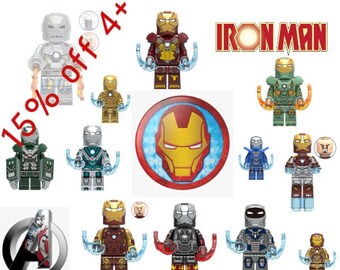 Lego Iron Man Etsy