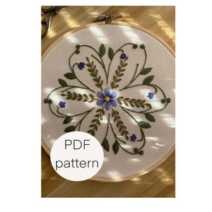 Flower Embroidery Pattern