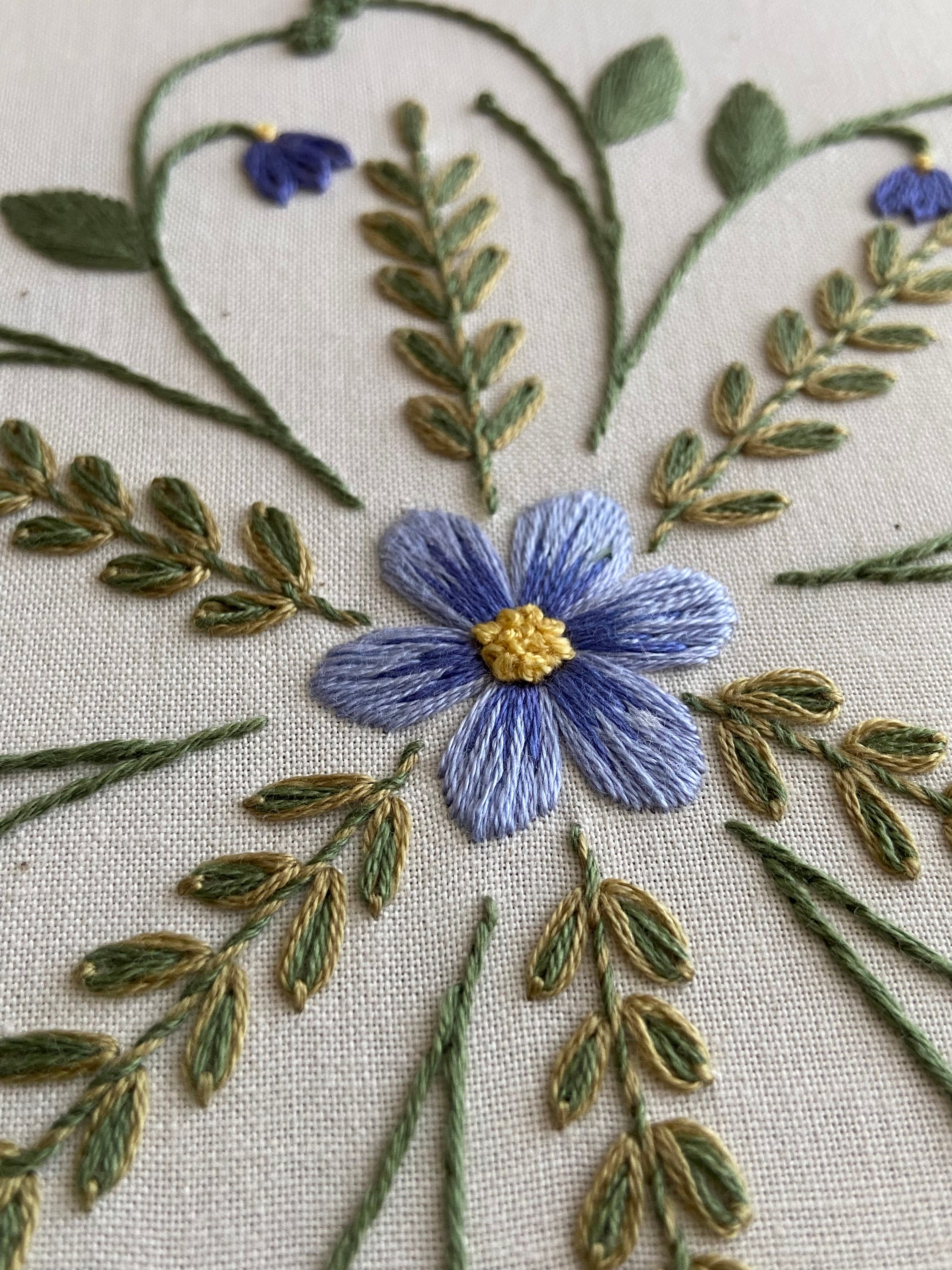In Bloom: Floral Embroidery Patterns (iron-on transfers) – Lazy May Sewing  Club