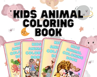 Kids Animal Coloring Pages 55 Pages, Coloring Activities For Kids (PDF)  - Kids Coloring Activities | Coloring Pages | Printable Pages