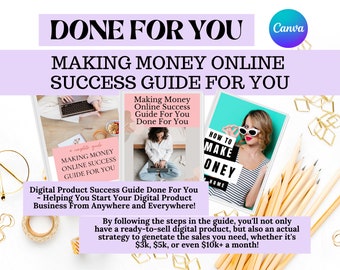 Making Money Online Success Guide For You Done For You |Private Label Rights |Resale Rights | Editable Canva | Digital Download