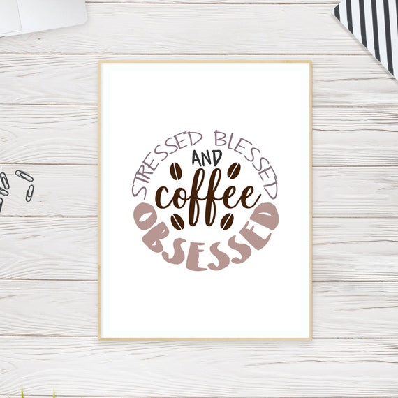 Coffee Quotes Wall Art Office Wall Art Coffee Printable Etsy