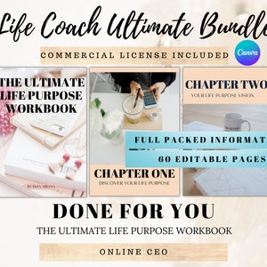 60 Life Coaching Workbook, Coaching Program Worksheet Course Creator ...