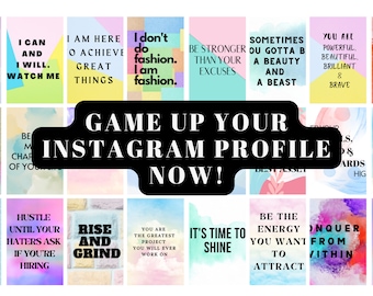 100 Girl Boss Instagram Posts | Ready to Post Instagram Post Quotes | PASTEL THEME | Instagram Post Canva Template | Free Checklist