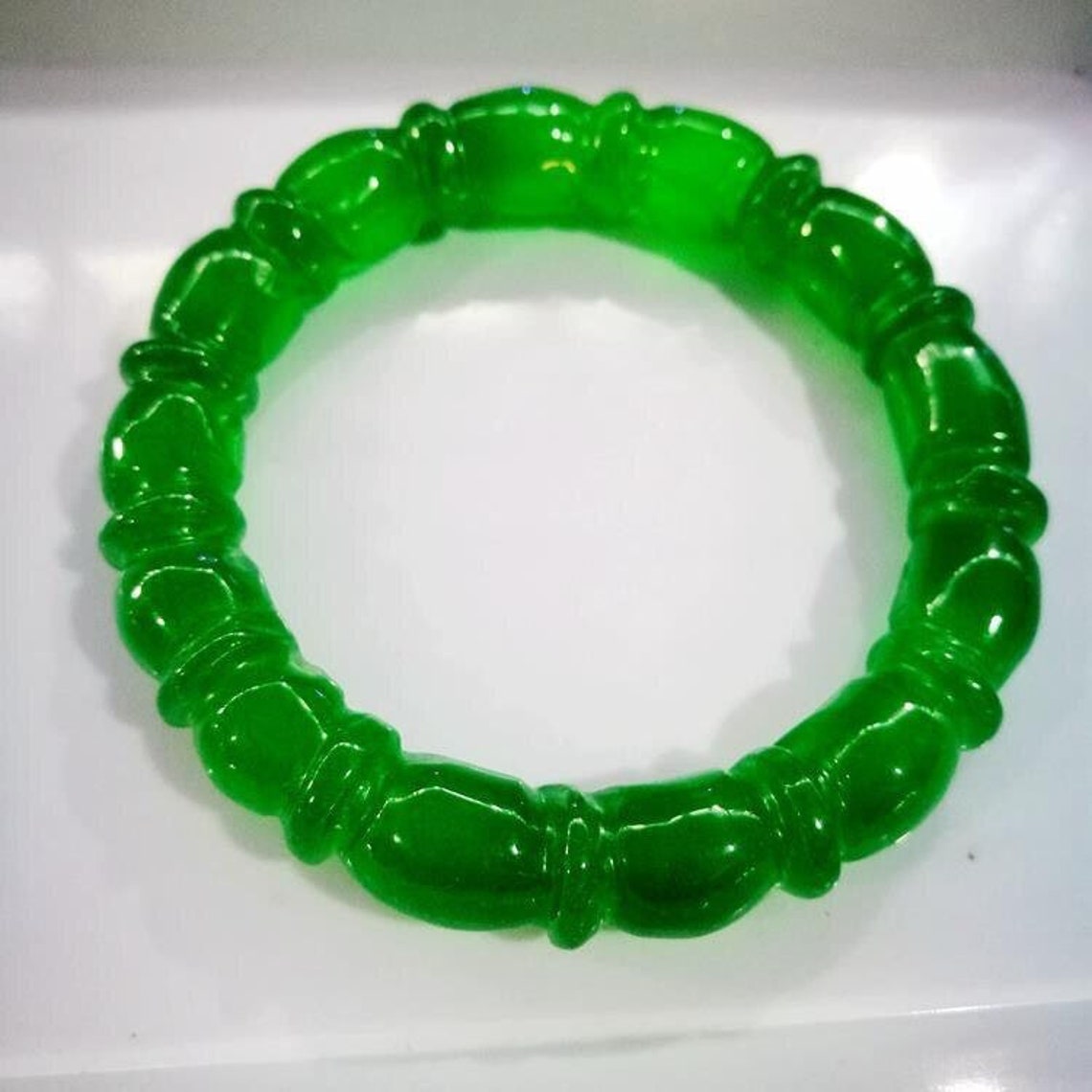 100% Real natural Jade emerald Bracelet green jade bangles | Etsy