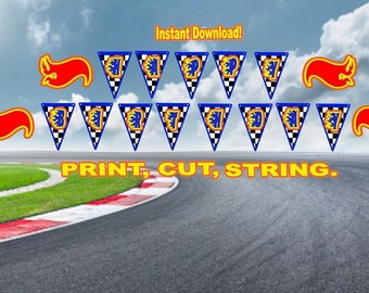 Printable Racing Banner - Etsy
