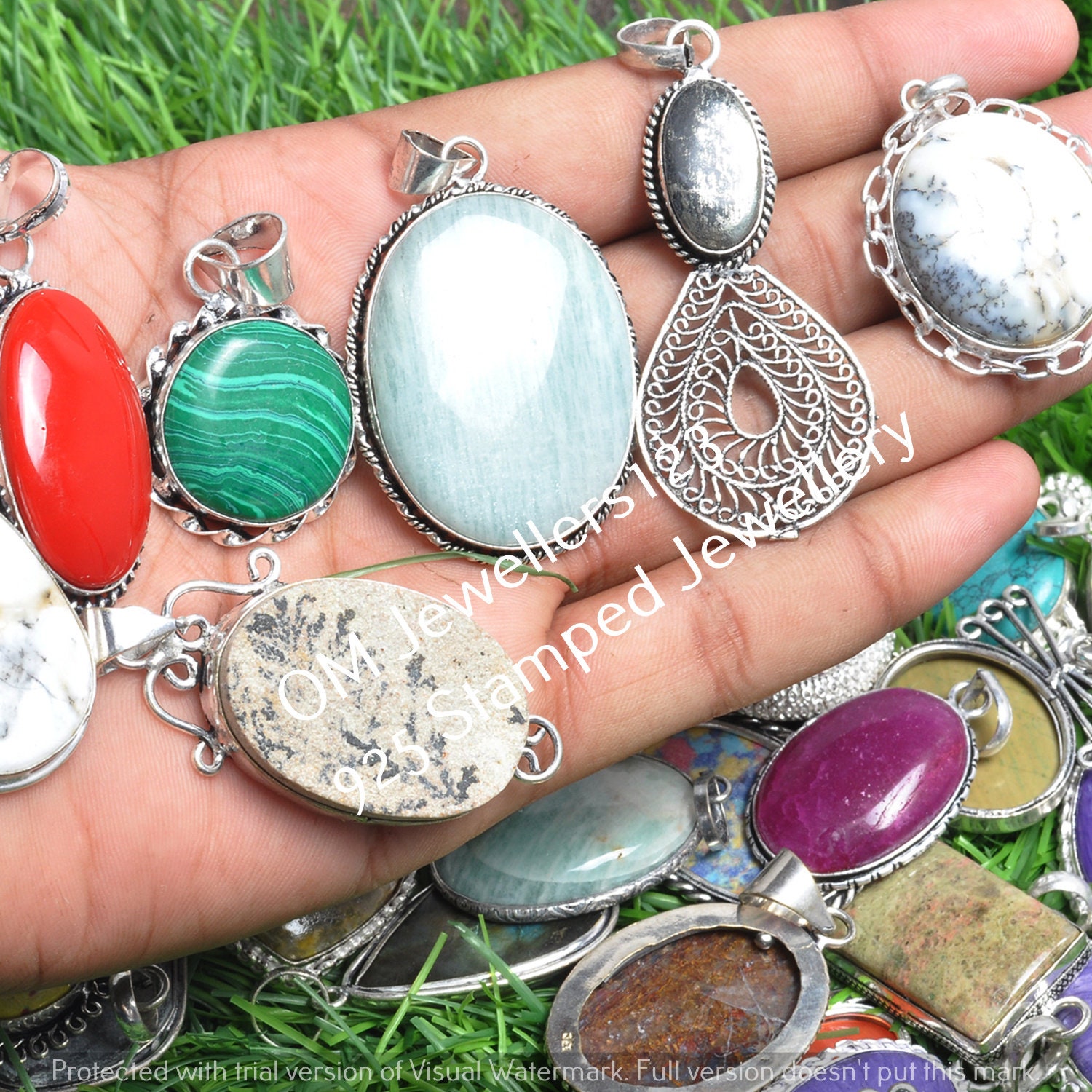 Bulk Gemstone Multi & Mixed Pendant Wholesale Lots 925 Etsy