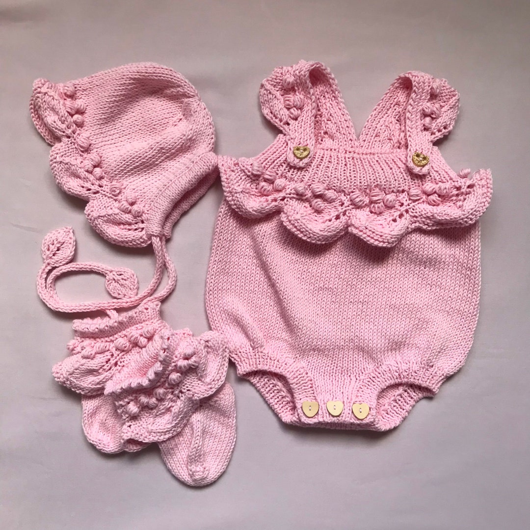 Spanish Knitted Baby Clothes Cute Baby Set for Photography Etsy