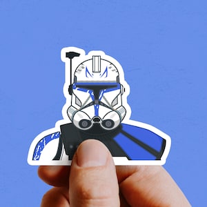 Captain Rex Illustrated Sticker