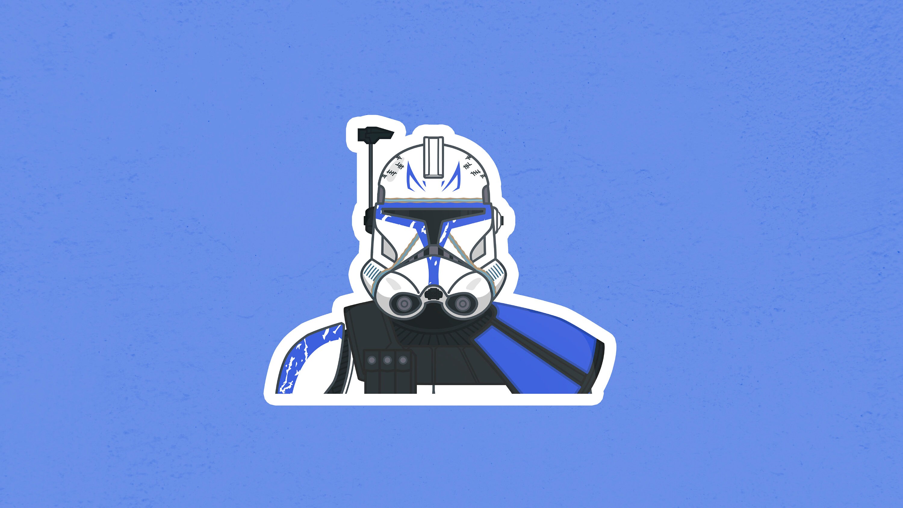 Captain Rex Illustrated Sticker - Etsy