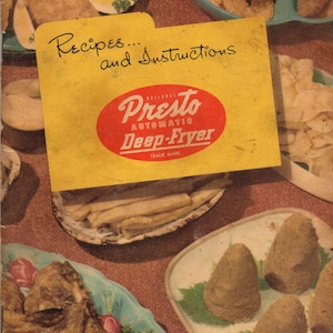 Presto Automatic Deep Fryer Recipes and Instructions Pressure Cooker Appliance Manual Cookbook