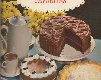 Baker's Chocolate and Coconut Favorites Cakes Frostings Sauces Cookies Pies Puddings Fudge Candies Desserts Recipes Cook Booklet